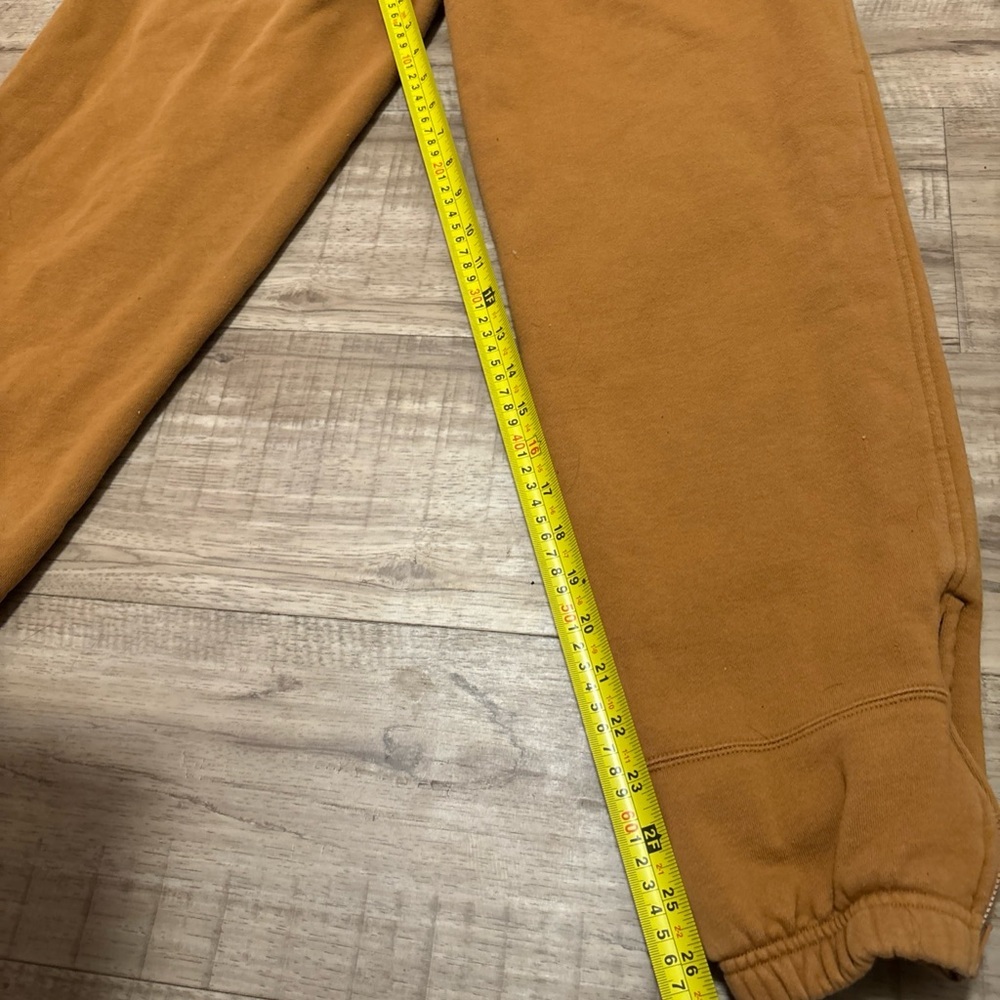 Champion X Timberland Joggers Size Small Brown  Big Logos Spellout MENS - Picture 12 of 13